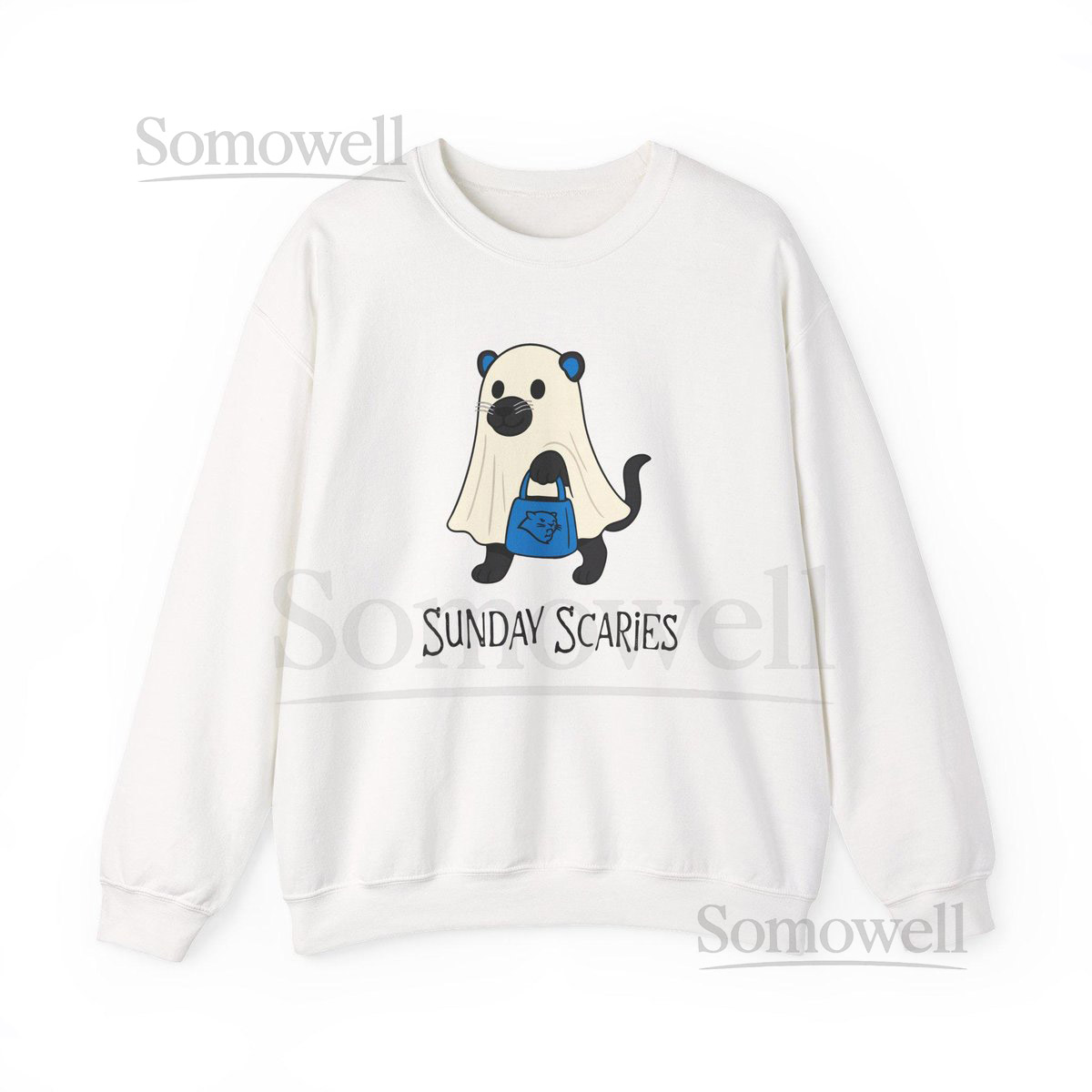 Halloween Carolina Panthers Sweatshirt Game Day Ghost Tee_671
