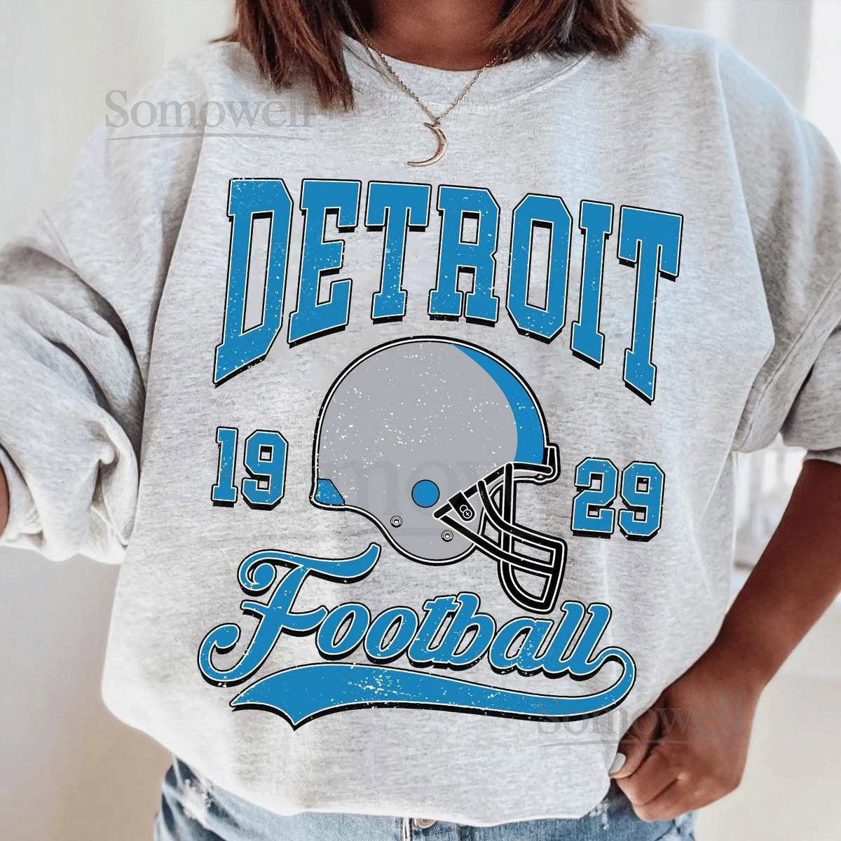 Detroit Football Shirt Detroit Football Sweatshirt Football Fan Gift_128