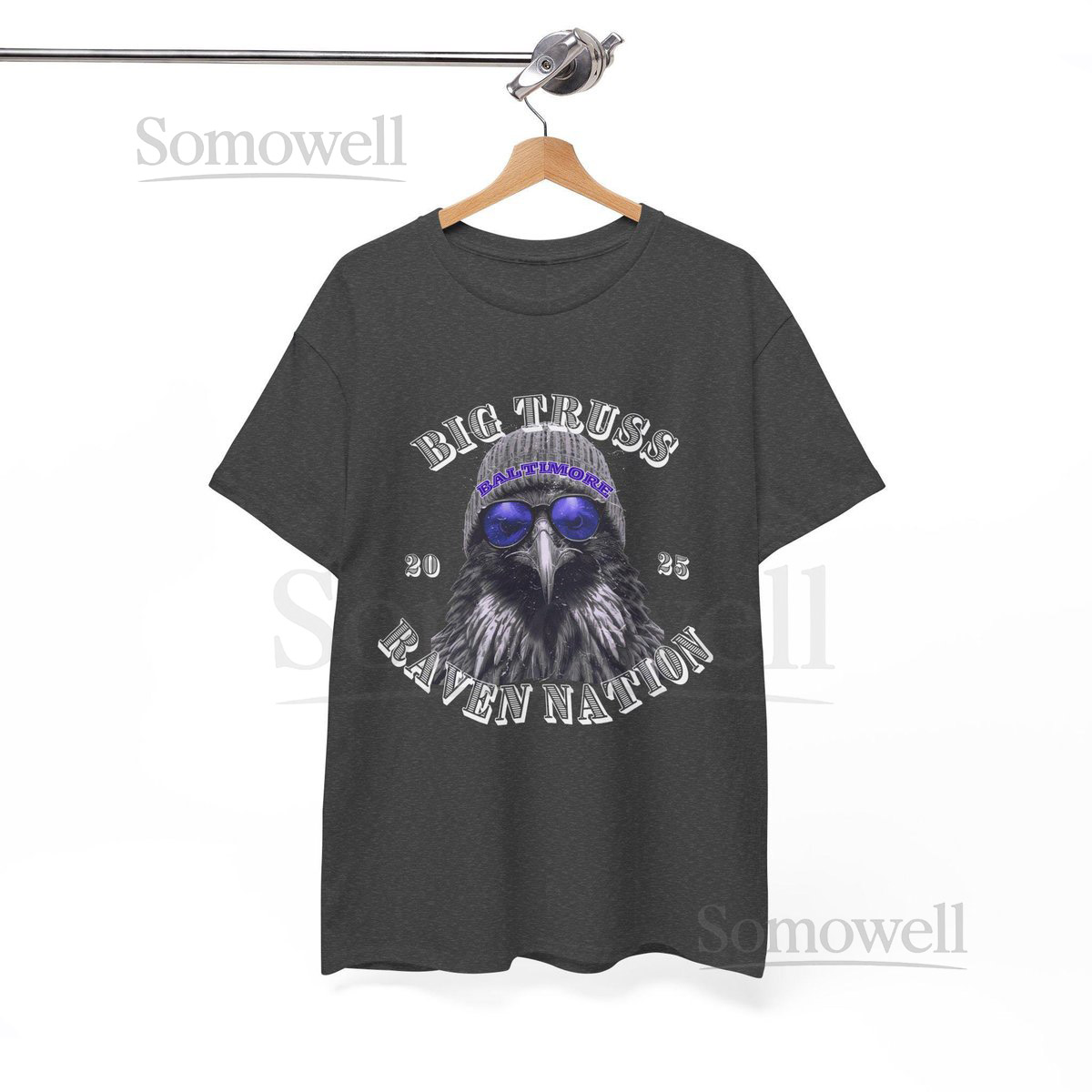 Baltimore Ravens T-Shirt Unisex Heavy Cotton NFL Football Tee_164