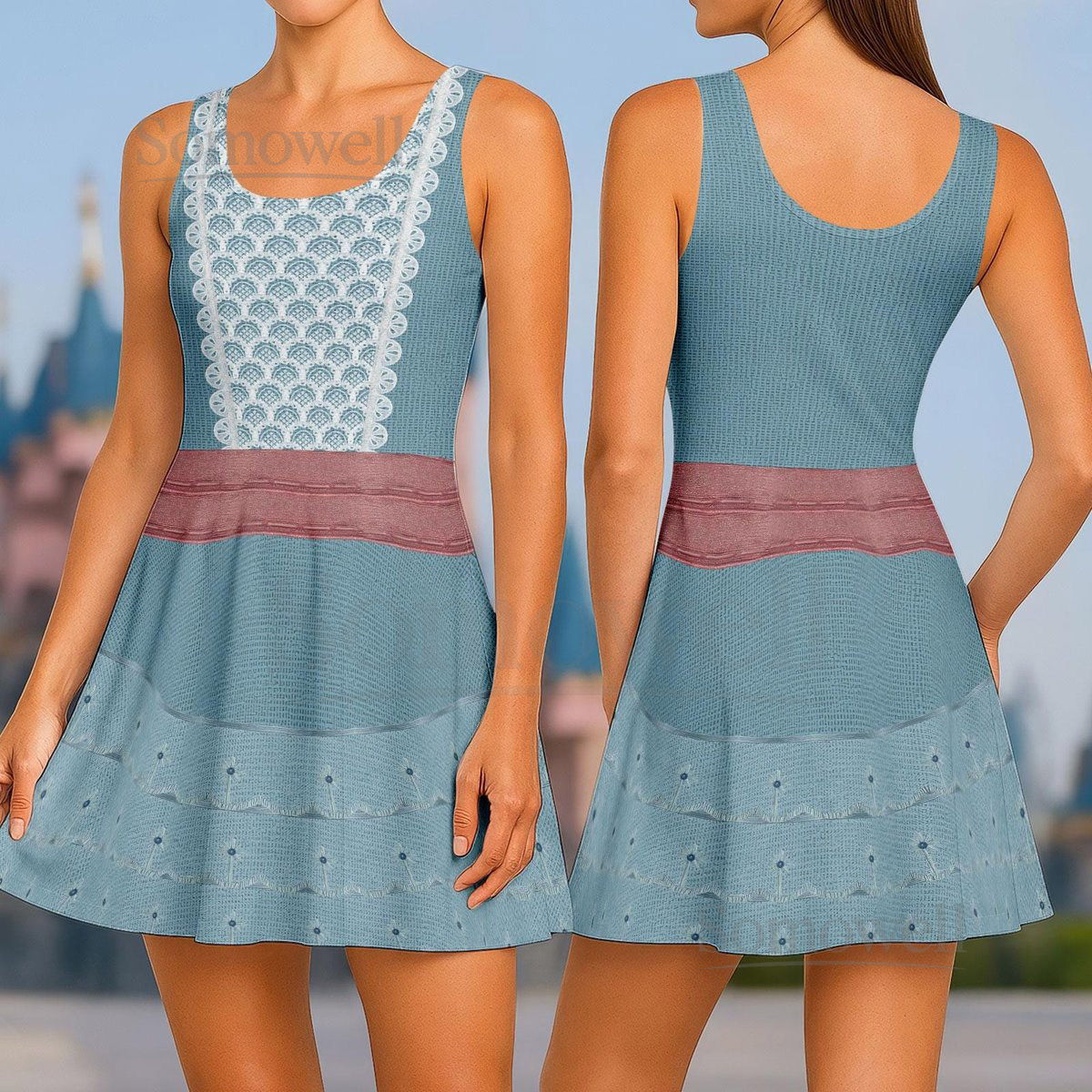 Toy Story Bo Peep Cosplay Costume Skater Dress Bo Peep Women Dress Disney Princess Dress Disney Outfit For Her Halloween Party Gift_192