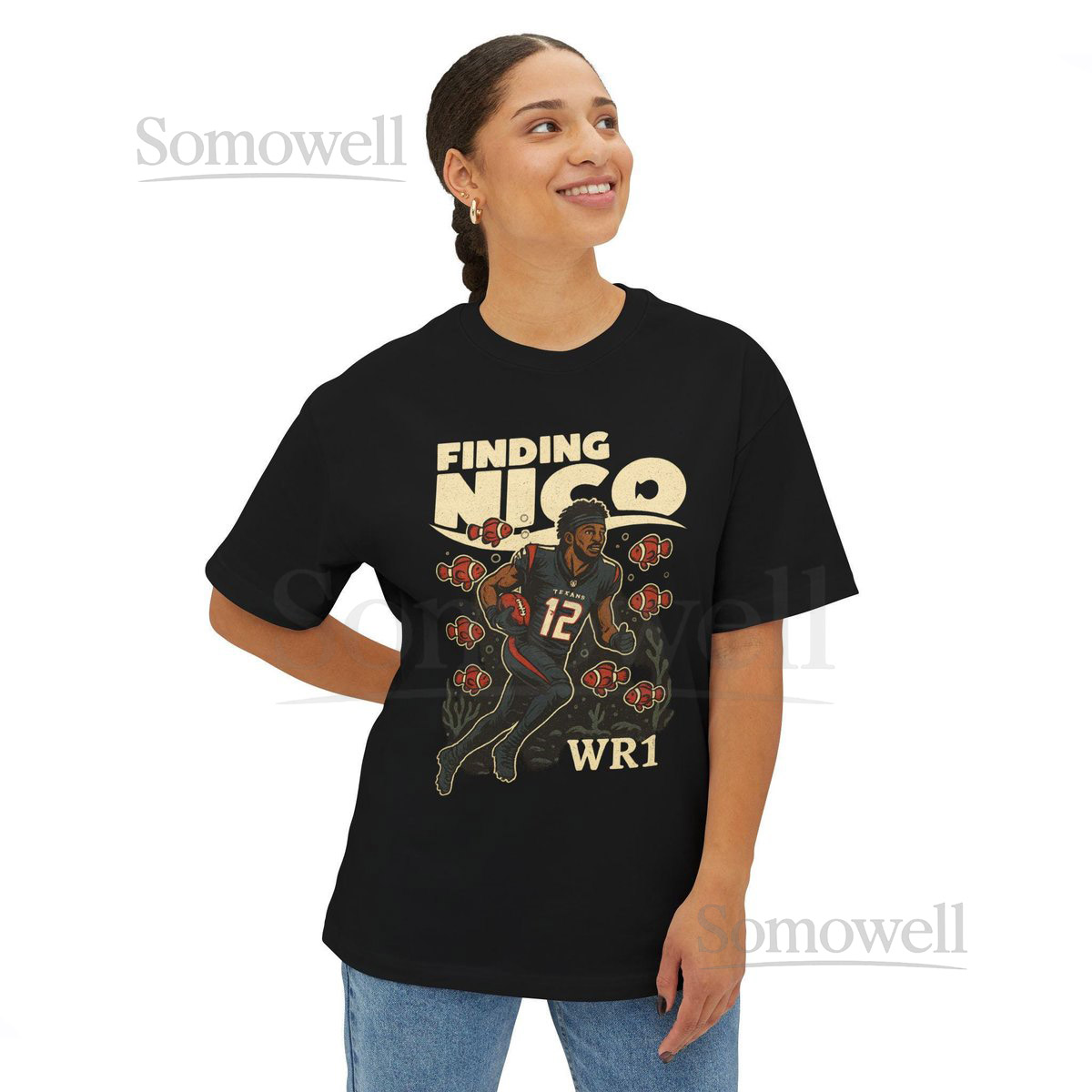 Vintage Finding Nico Shirt Nico Collins Houston Texans Tee Fantasy Football Retro Oversized Stre_947