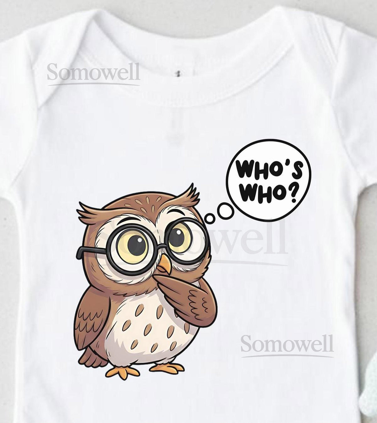 Who's Who Matching Owl Funny Twin Baby Bodysuits Coming Home Outfits Twins Birthday Shower Gift Soft Cute Infant Siblings Set_951