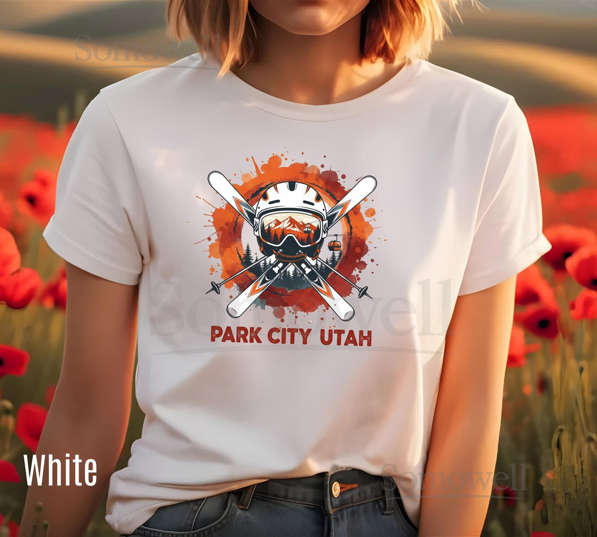 Park City Utah Ski T-Shirt Winter Apparel Mountain Life Gift_397