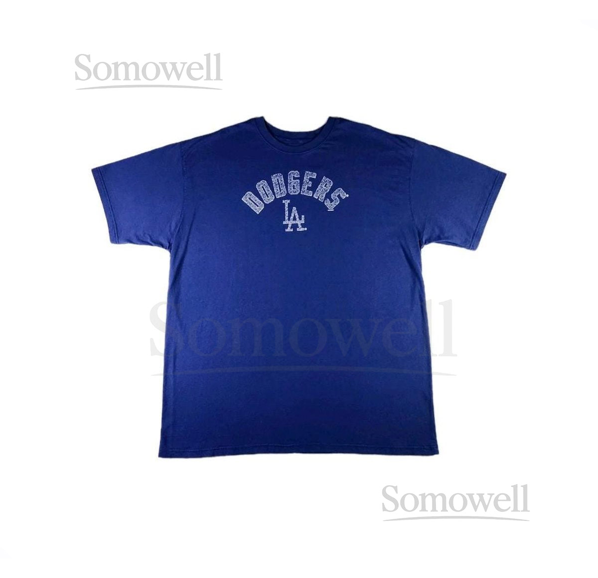 LA Dodgers T-shirt 3XL Blue - MLB Baseball Sportswear Heavyweight Cotton Athletic Apparel Gift For Sports Fan Retro Fanwear Unisex Tee_538