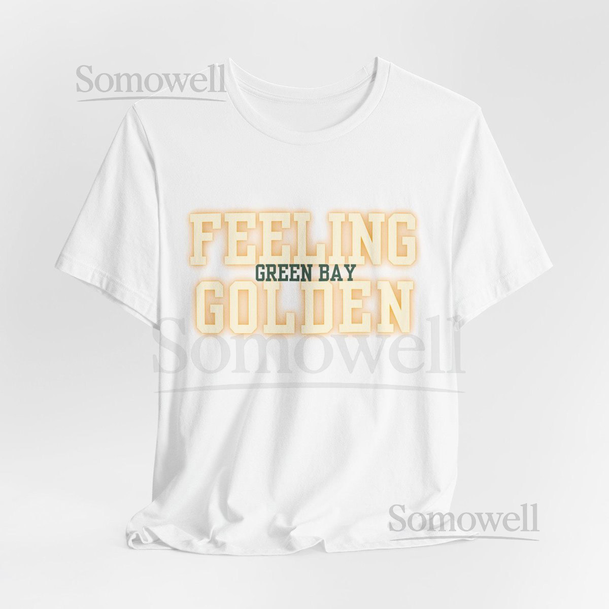 Green Bay Packers Football Feeling Golden T-Shirt Game Day Unisex Tee Sports Fan Apparel NFL Team Shirt Athletic Wear_455