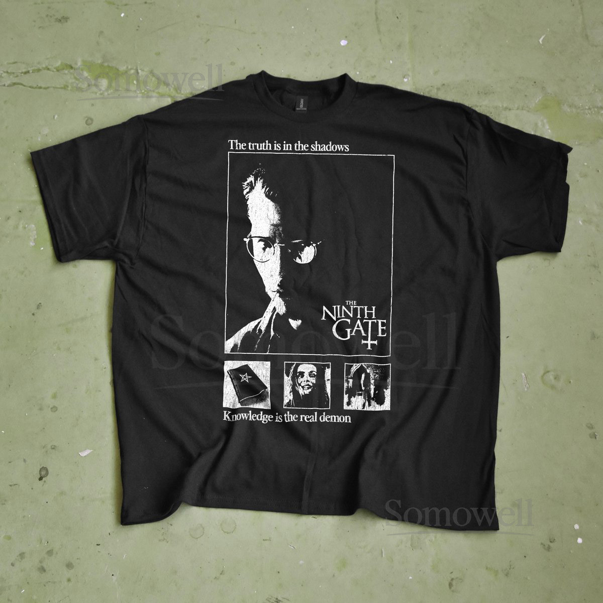 The Ninth Gate T-Shirt Polanski Occult Mystery Gothic Horror Tee_243