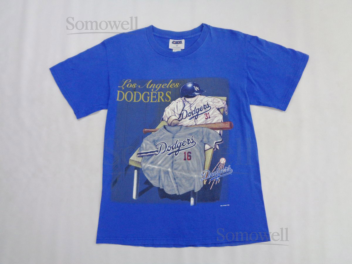 Dodgers Shirt Vintage LA Dodgers T Shirt 90s Los Angeles Dodgers Tee T Shirt Size M_356