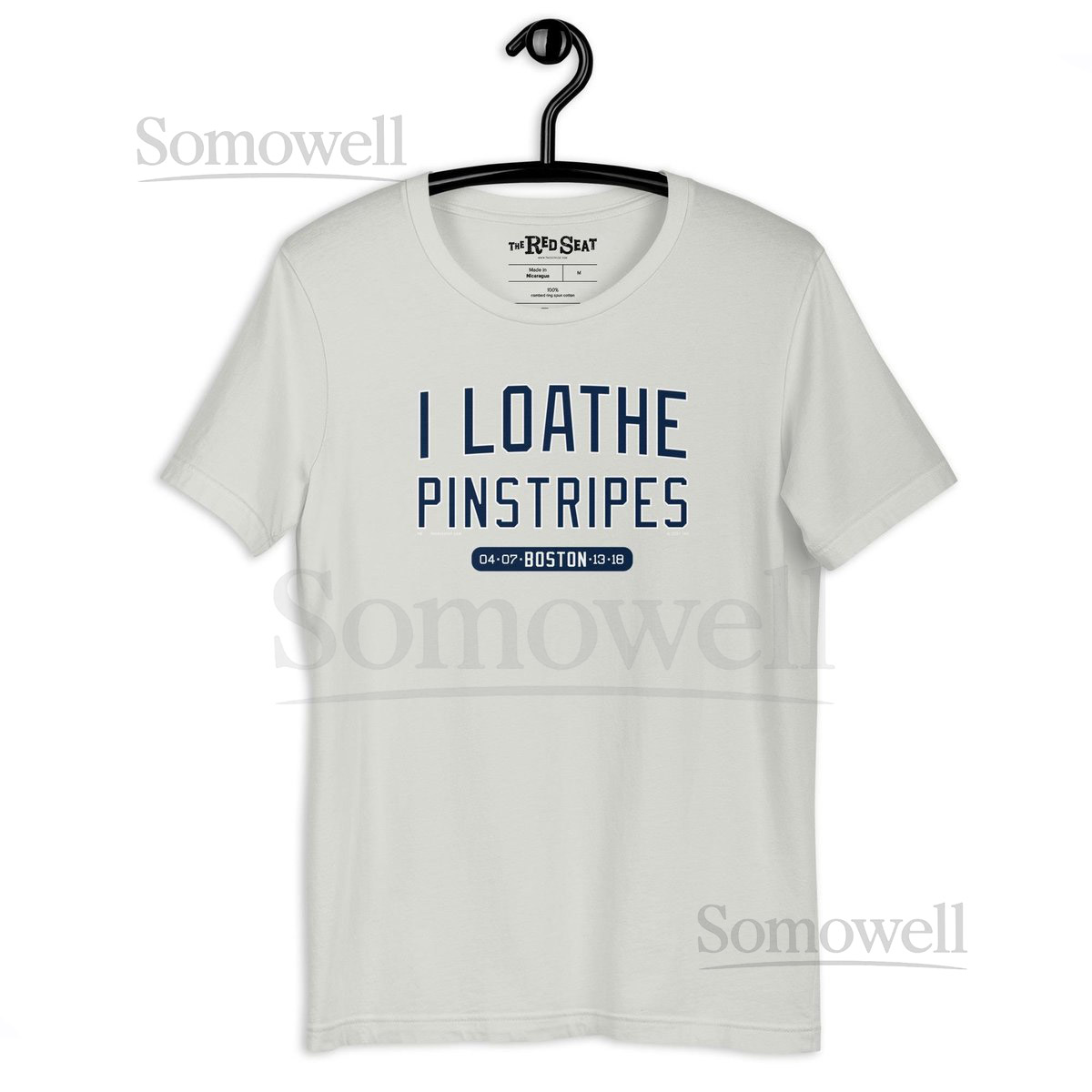 Red Sox Unisex T-Shirt I Loathe Pinstripes Boston Baseball Rivalry MLB_519