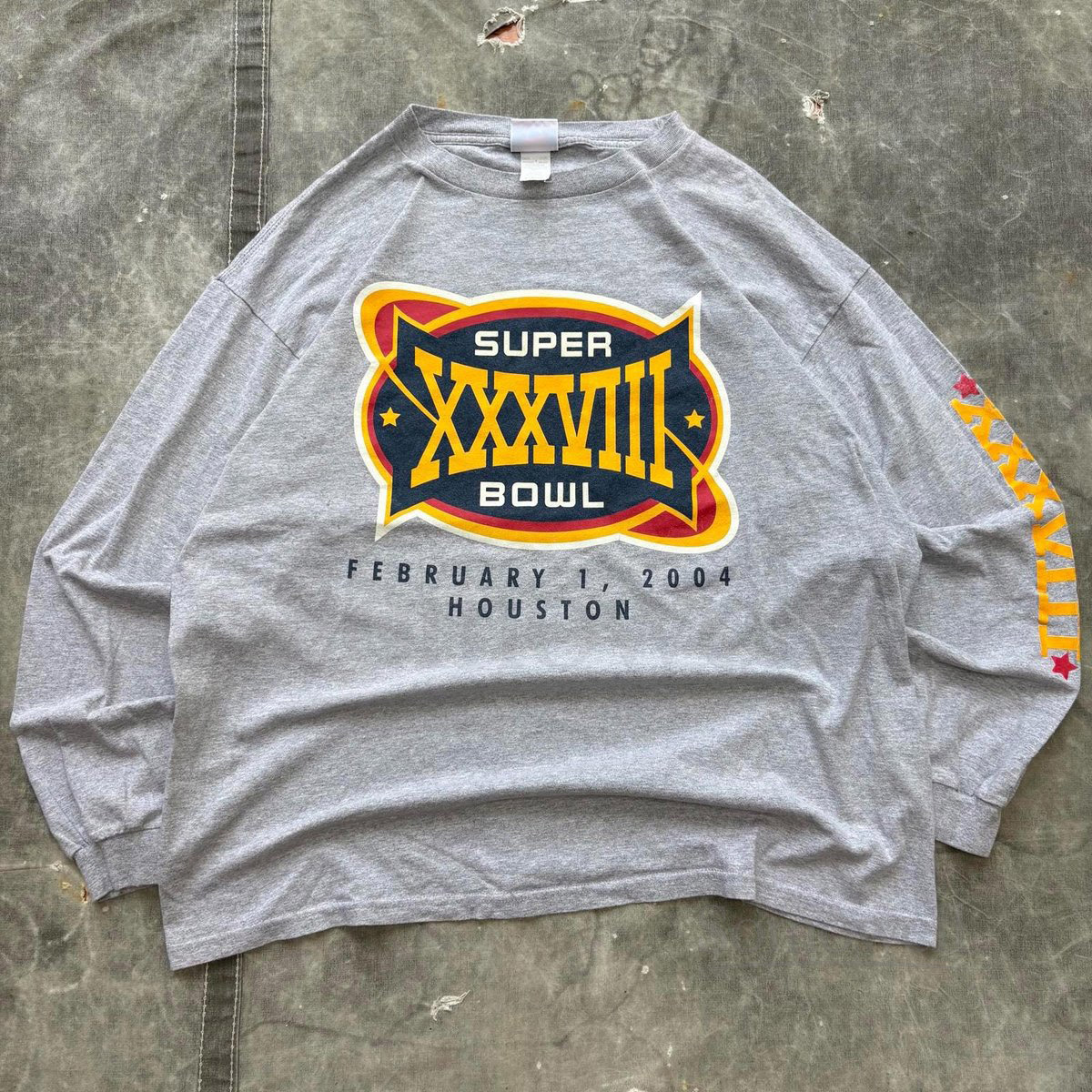 Vintage Y2K Super Bowl New England Patriots Carolina Panthers NFL Shirt_1123