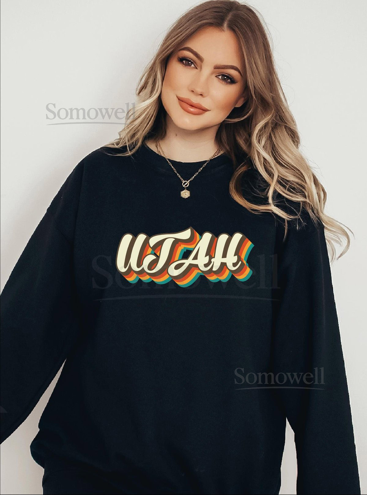 Utah Sweatshirt Retro Utah Crewneck Utah Gift Pullover Cozy Hiking Sweatshirt State Pride Shirt Unisex Mountain Sweater S-107_649