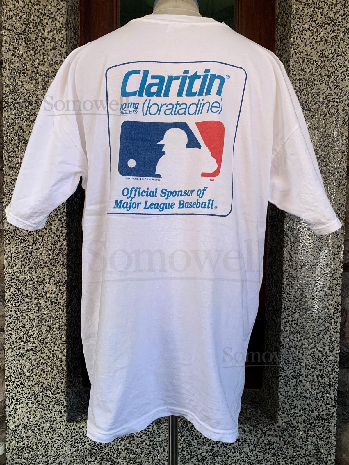 Vintage 2000 Claritin Official Sponsor Of Major League Baseball MLB T shirt_1004