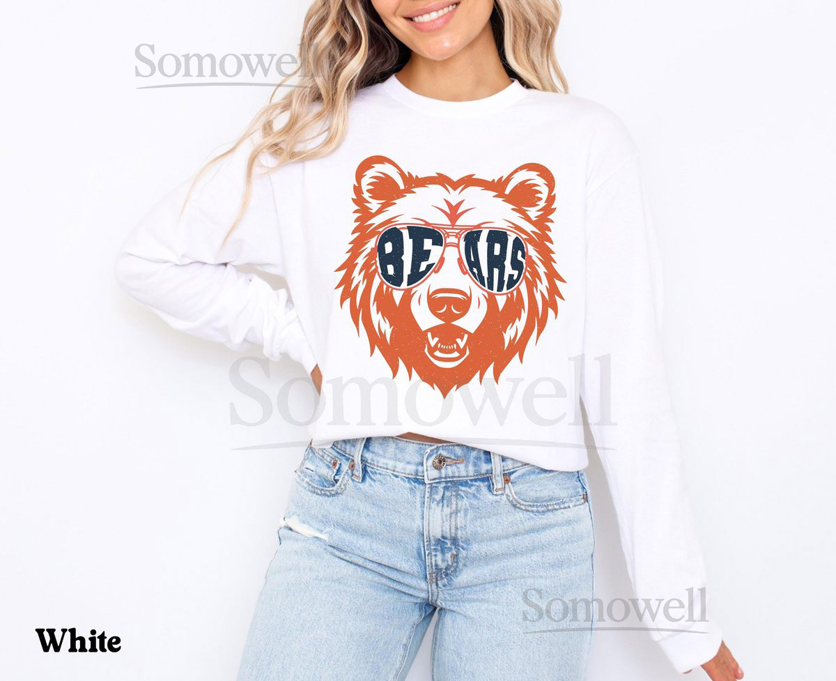 Bears Mascot Shirt Favorite Team Shirts Bear School Team Shirts Bear Team Shirt Bears School Spirit Mascot Tee Chicago Bears Shirt_189