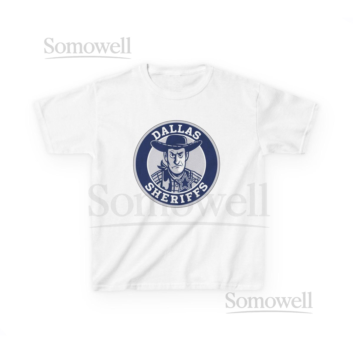 DALLAS SHERIFFS Kids Tee - Cowboys Pro Football Woody Toy Story T-Shirt - Disney Parks Disney World Disneyland Trip Cotton Graphic Tee_274