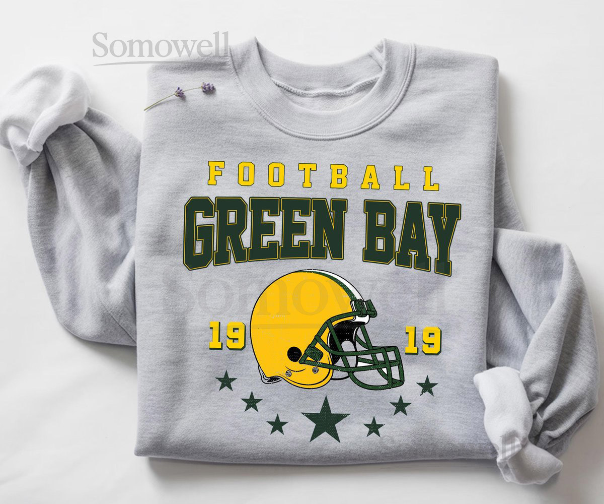Green Bay Football Sweatshirt T-Shirt and Hoodie Vintage Packers Fan Shirt Retro Green Bay Crewneck Game Day Outfit Gift for Fans_416