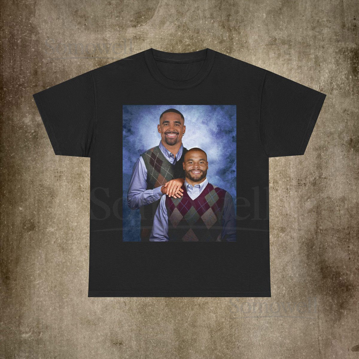 Jalen Hurts Dak Prescott Step Brothers Football T-Shirt Philadelphia vs Dallas Rivalry Funny Tee_405