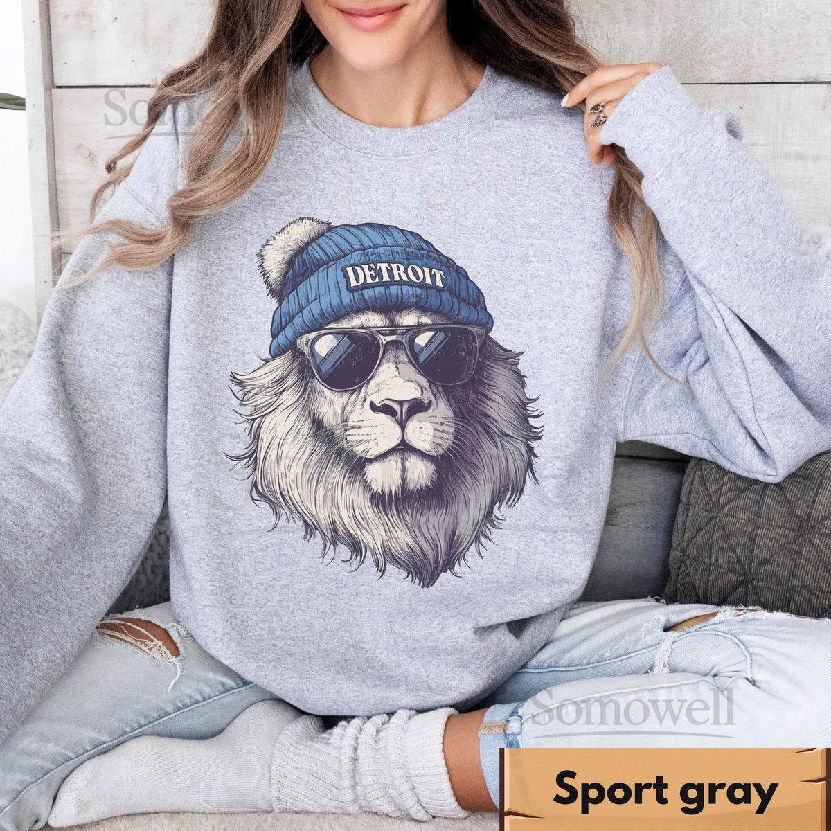 Detroit Football Sweatshirt And Hoodie Detroit Football Sports Gear Detroit Game Day Shirt Detroit Football Varsity Shirt Lions Crewneck_158