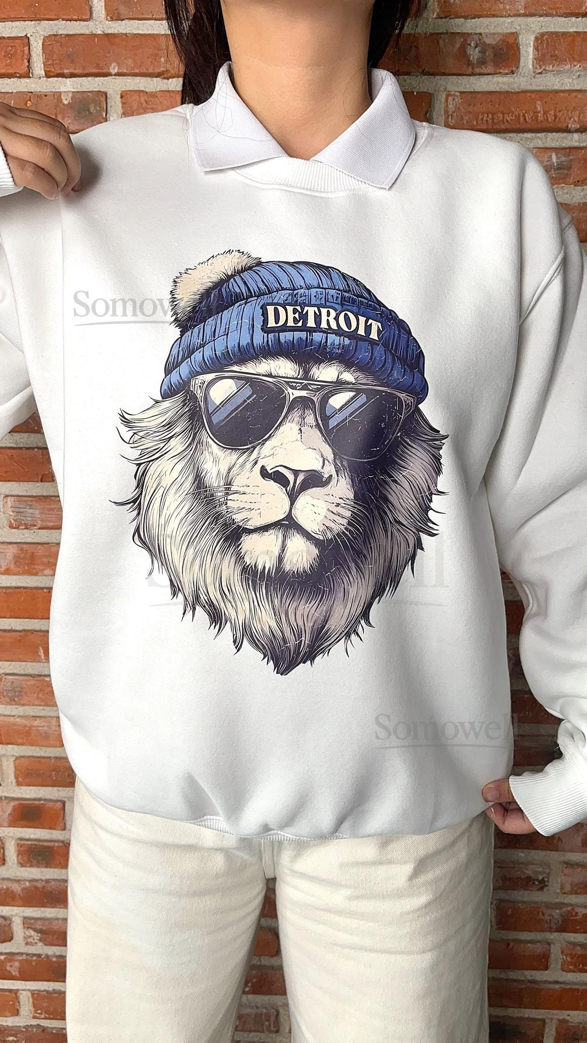 Vintage Detroit Football Sweatshirt Spirit Animal Game Day Shirt_893