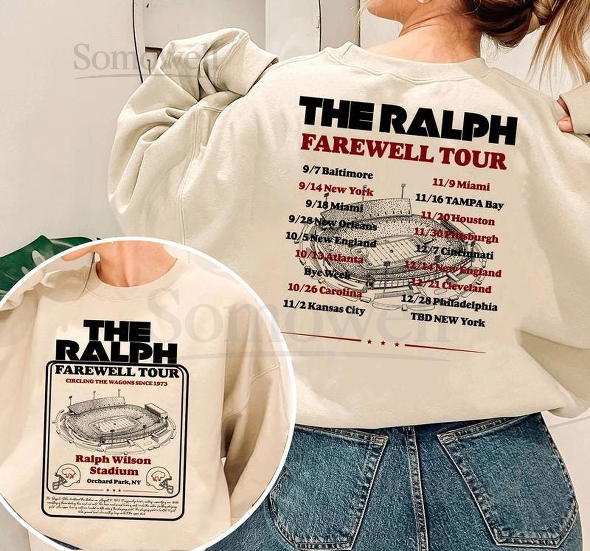 Football Stadium The Ralph Farewell Tour Shirt Shirt Game Day Shirt Buffalo Foot Ball Shirt Farewell Tour Sports Fans_638