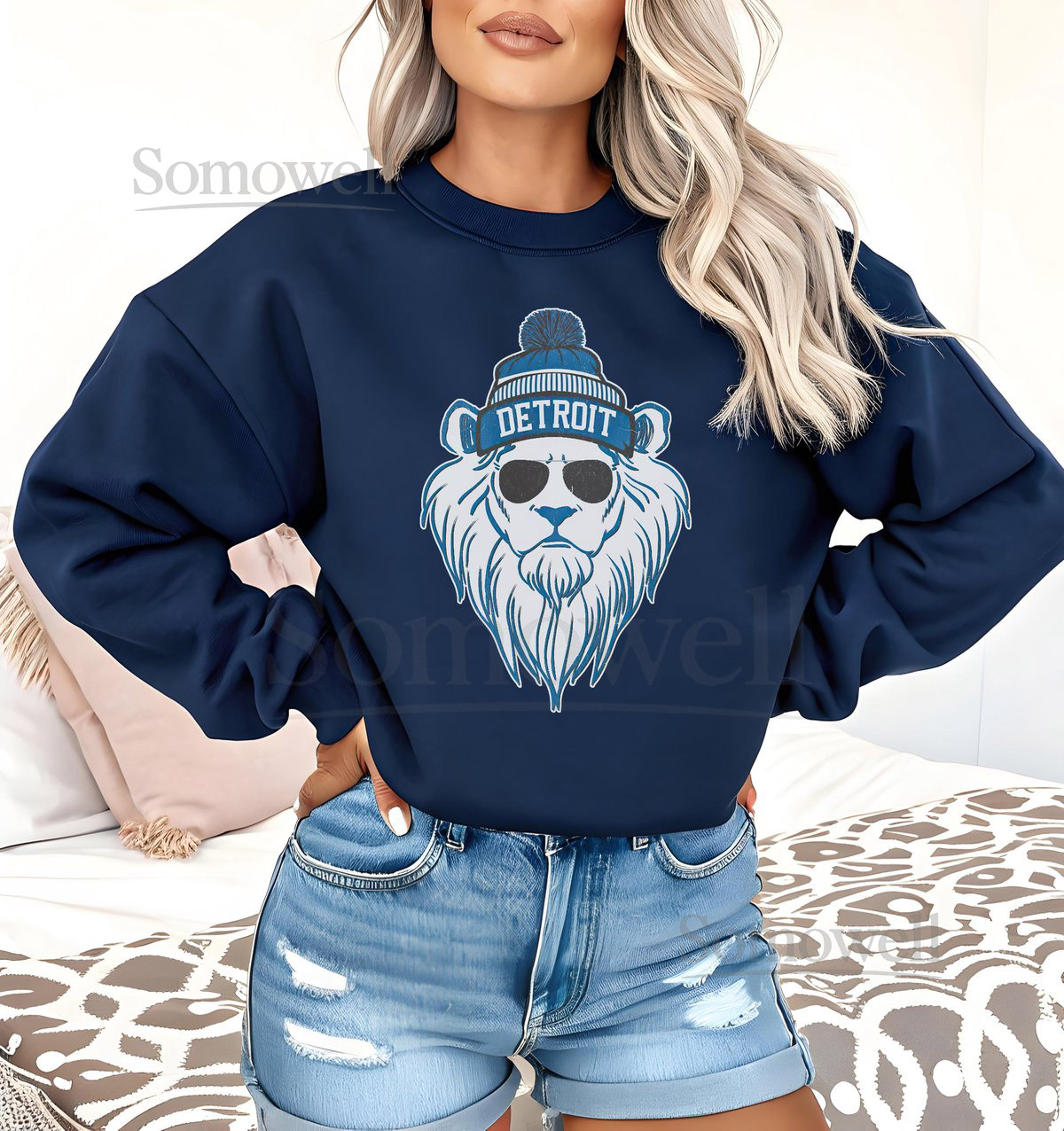 Detroit Football Shirt Mascot Lions Sweatshirt Game Day Fan T-Shirt and Hoodie_139