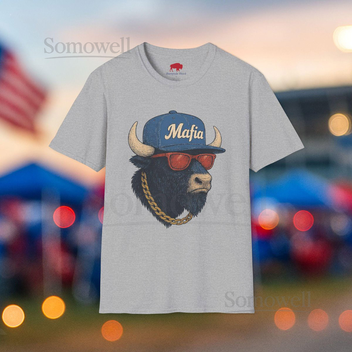 Bills Mafia Graphic Tee Buffalo Football Softstyle T-Shirt Bills_209