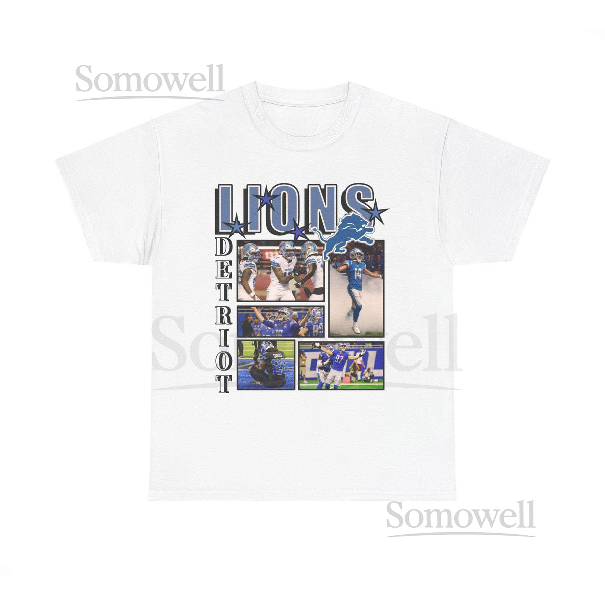 Detroit Lions Fan Tee - Unisex Heavy Cotton T-Shirt NFL Game Day Shirt Sports Apparel Team Spirit Casual Wear_218