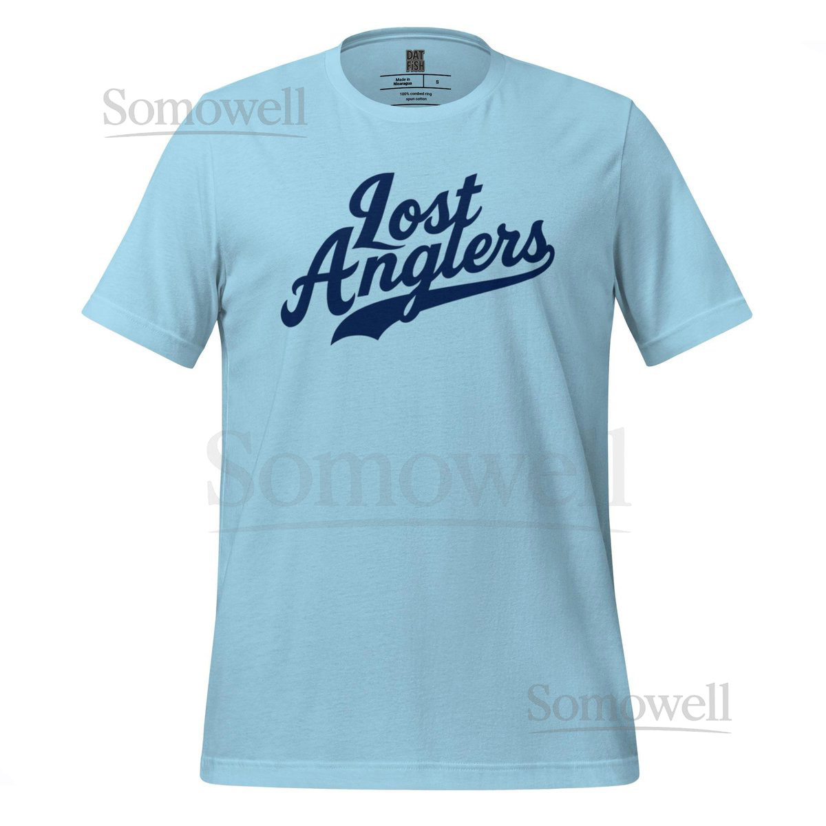 Lost Anglers Shirt LA Dodgers Text Style Graphic Tee_665