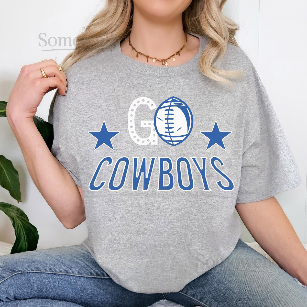Dallas Cowboys Women's T-Shirt NFL Football Game Day Tee_190