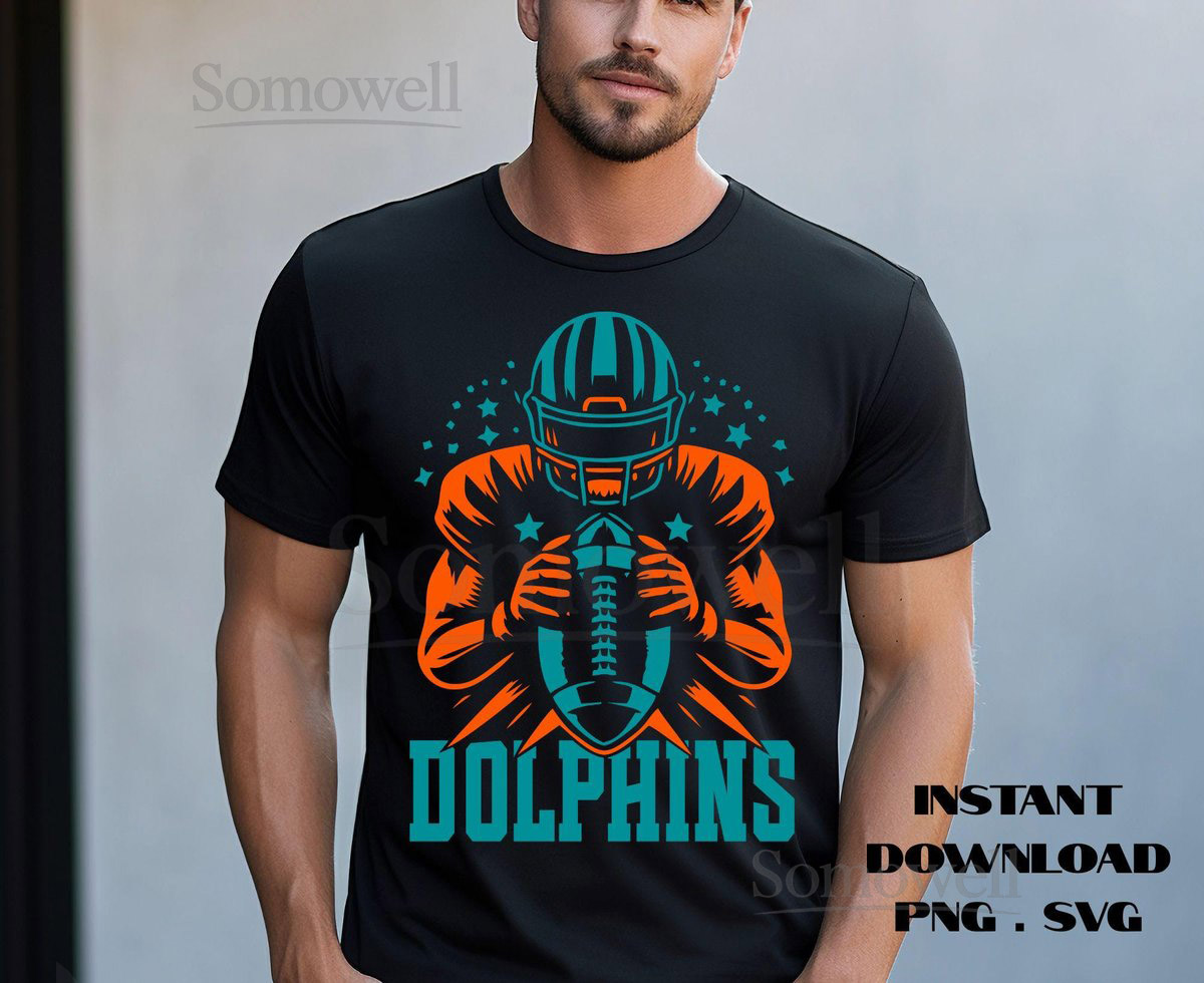 Dolphins Star Logo SVG PNG Miami Football Sublimation Digital Download_291