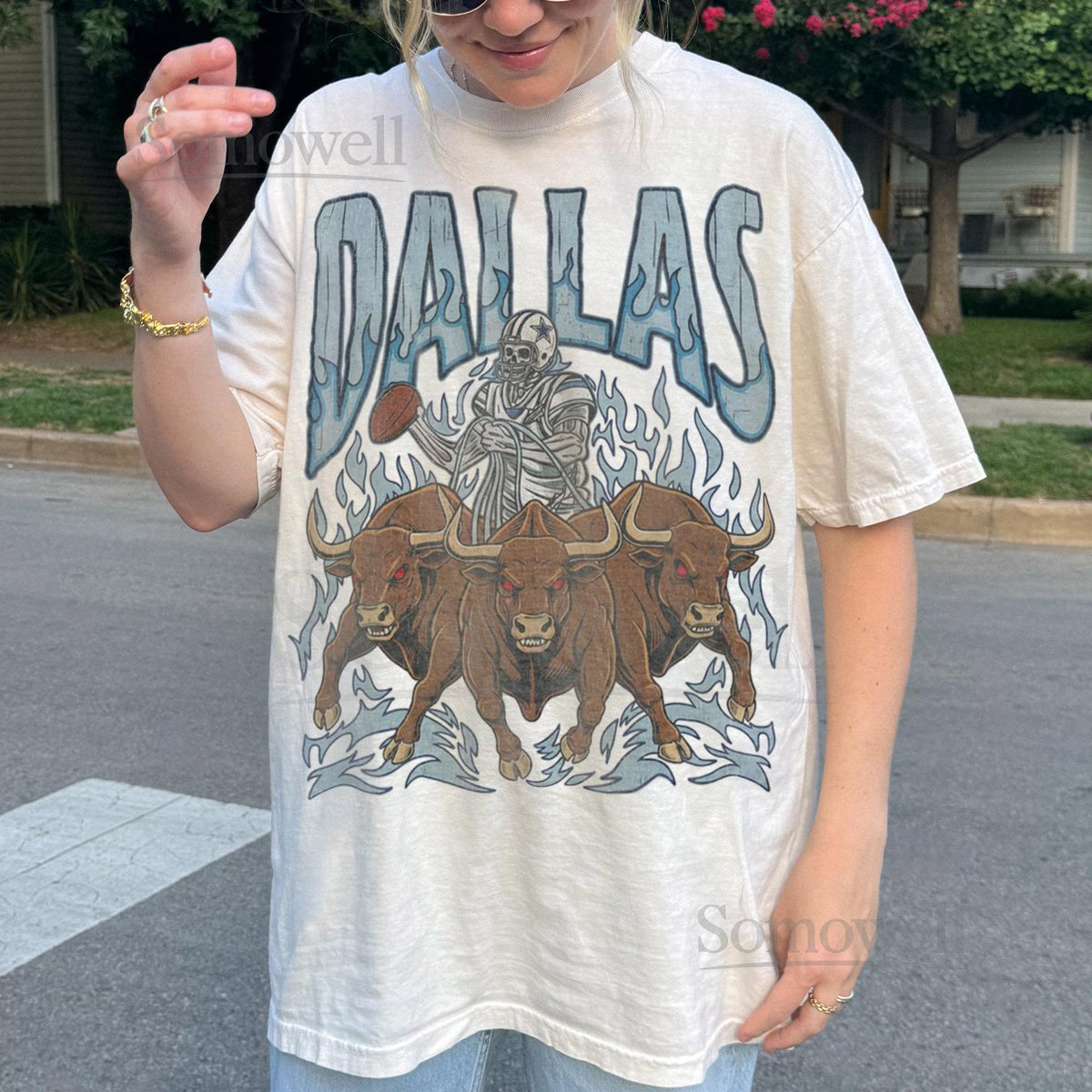 Dallas Cowboys Football T-Shirt Vintage Retro Cowboys Football Graphic Tee Old School Sunday Game Day for Football Fans_140