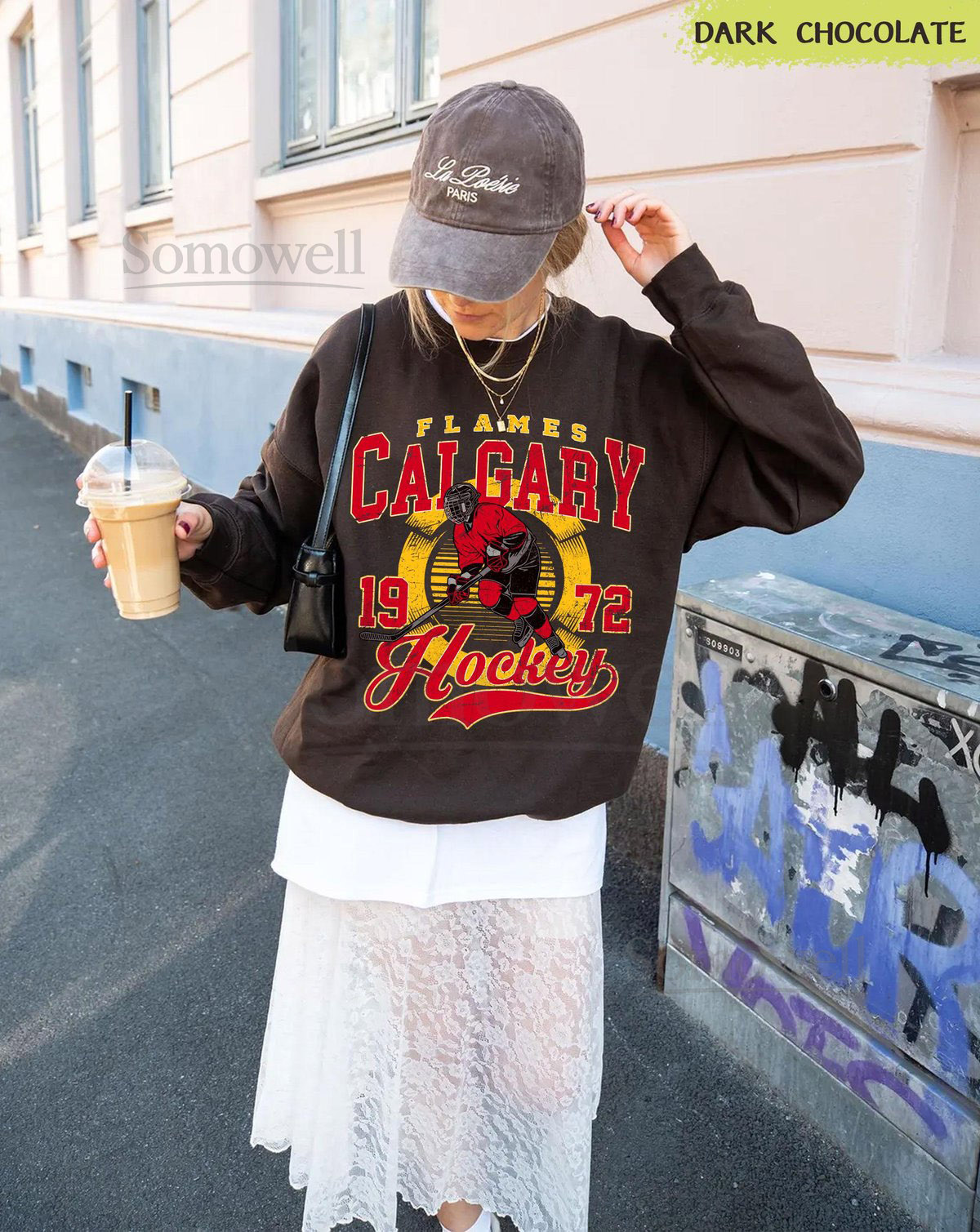 Calgary Flames Hockey SweatshirtVintage Graphic TeeHockey Gift For Fan Sweat-Aldult-Youth TshirtRetro Hoodie GF6_19