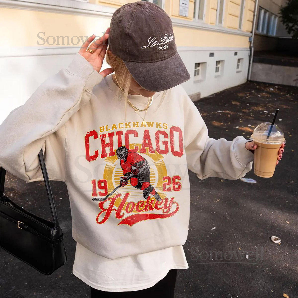 Chicago Blackhawks Hockey SweatshirtVintage Graphic TeeHockey Gift For Fan Sweat-Aldult-Youth TshirtRetro Hoodie GF6_9