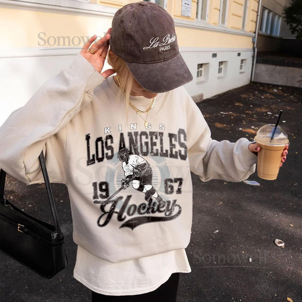 Los Angeles Kings Hockey SweatshirtVintage Graphic TeeHockey Gift For Fan Sweat-Aldult-Youth TshirtRetro Hoodie GF6_79