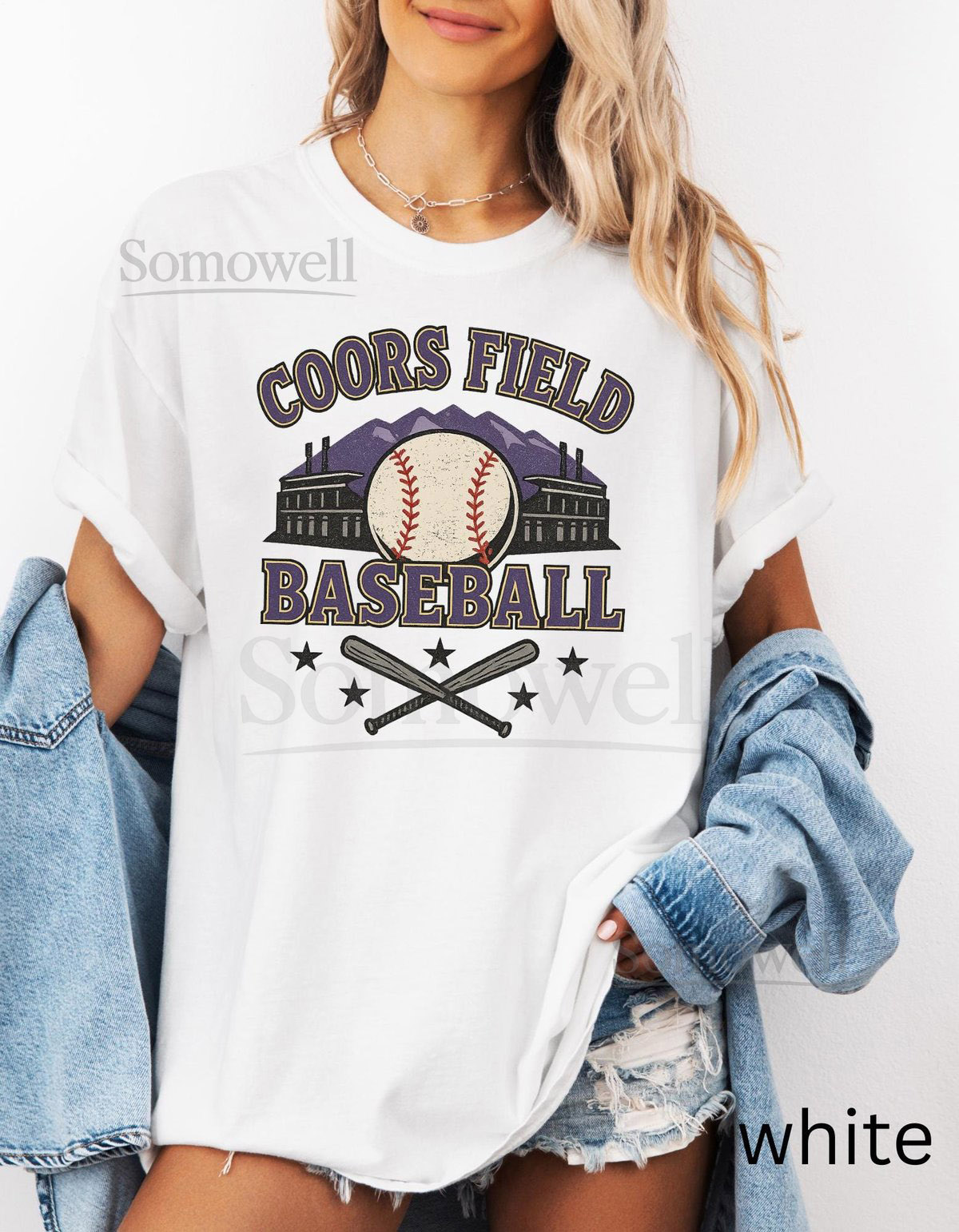 Coors Field Baseball Shirt Comfort Colors Cotton Colorado Vintage Stadium Tee_245