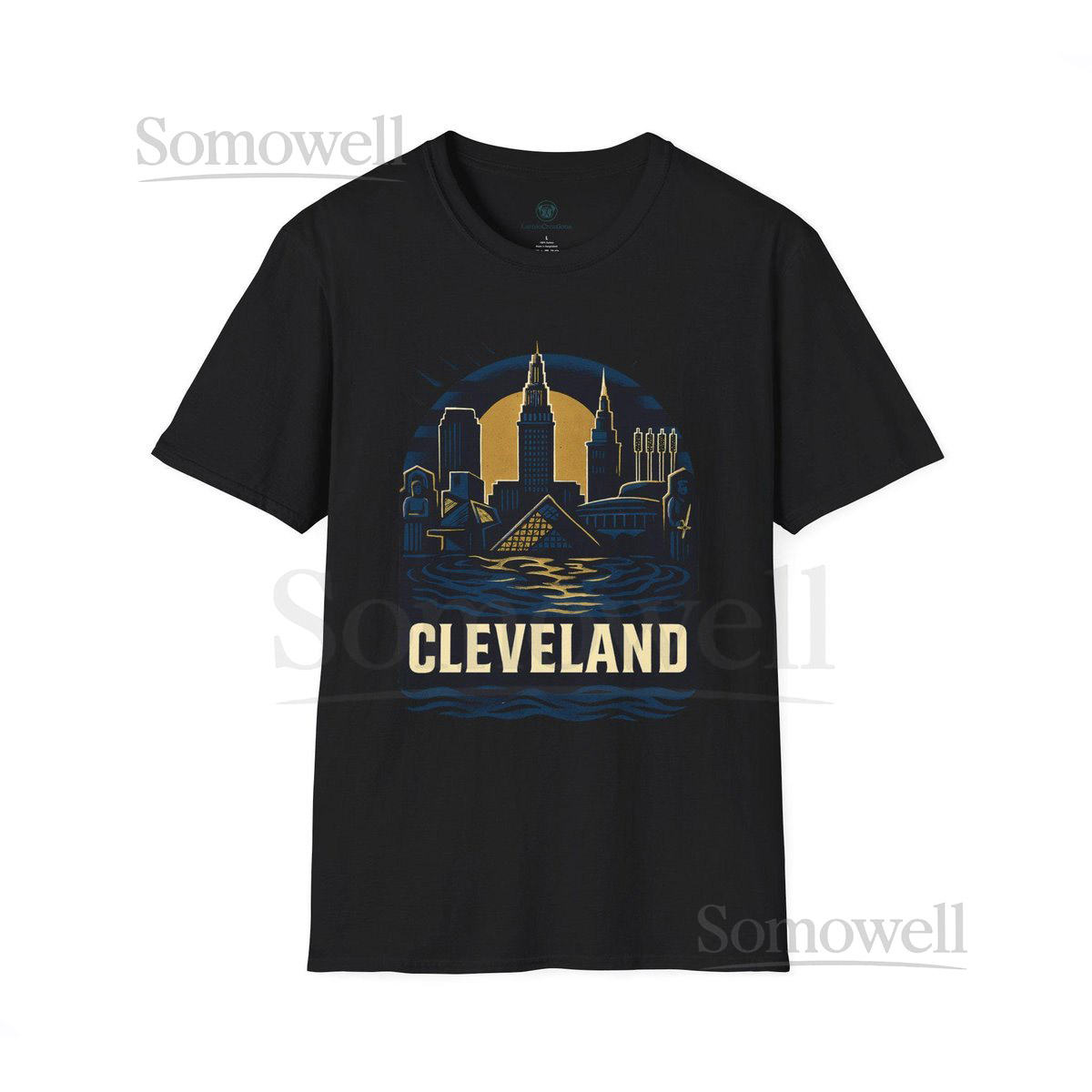 Cleveland Hockey Skyline T-Shirt City Pride Softstyle Tee_319
