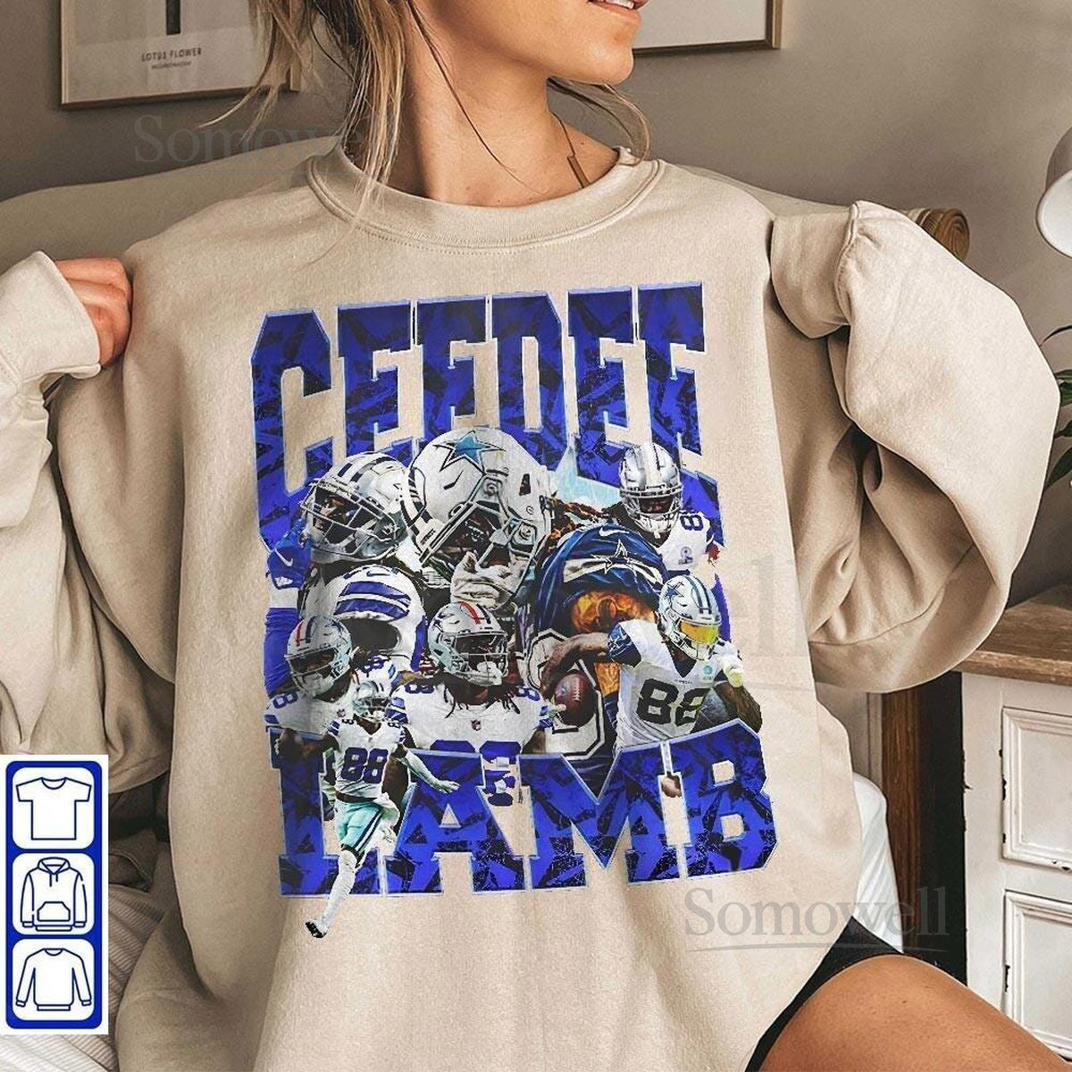 Vintage 90s Graphic CeeDee Lamb T-Shirt CeeDee Lamb shirt Vintage Oversized Sport Tee Retro American Football Bootleg Gift_512