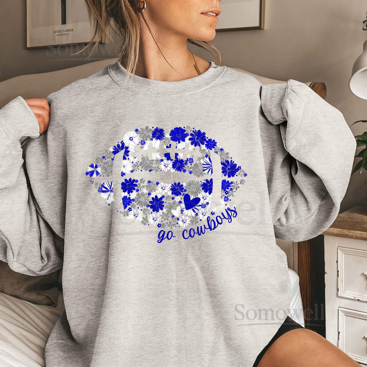 Dallas Football Lips Sweatshirt Dallas Cowboys T-Shirt Lets Go Cowboys Shirt NFL Sweatshirt Cowboys Sweatshirt Game Day Shirt Super Bowl_217