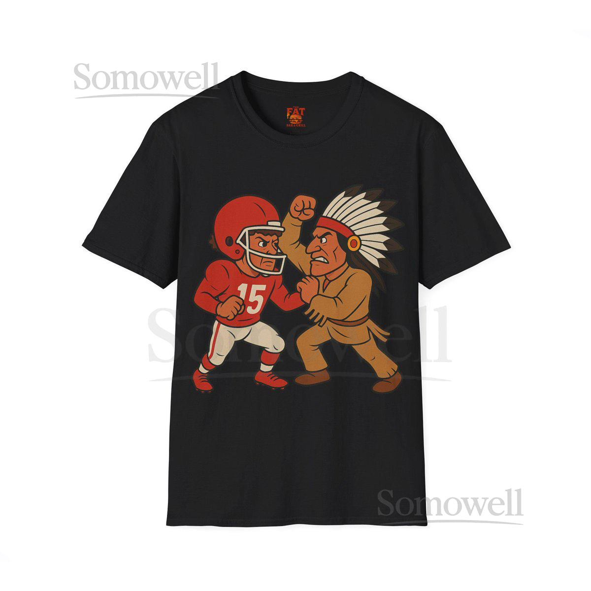 Football Player and Chief Unisex Softstyle T-Shirt Football Fan Apparel Sports Tee NFL Clothing Gift Team Shirt_148