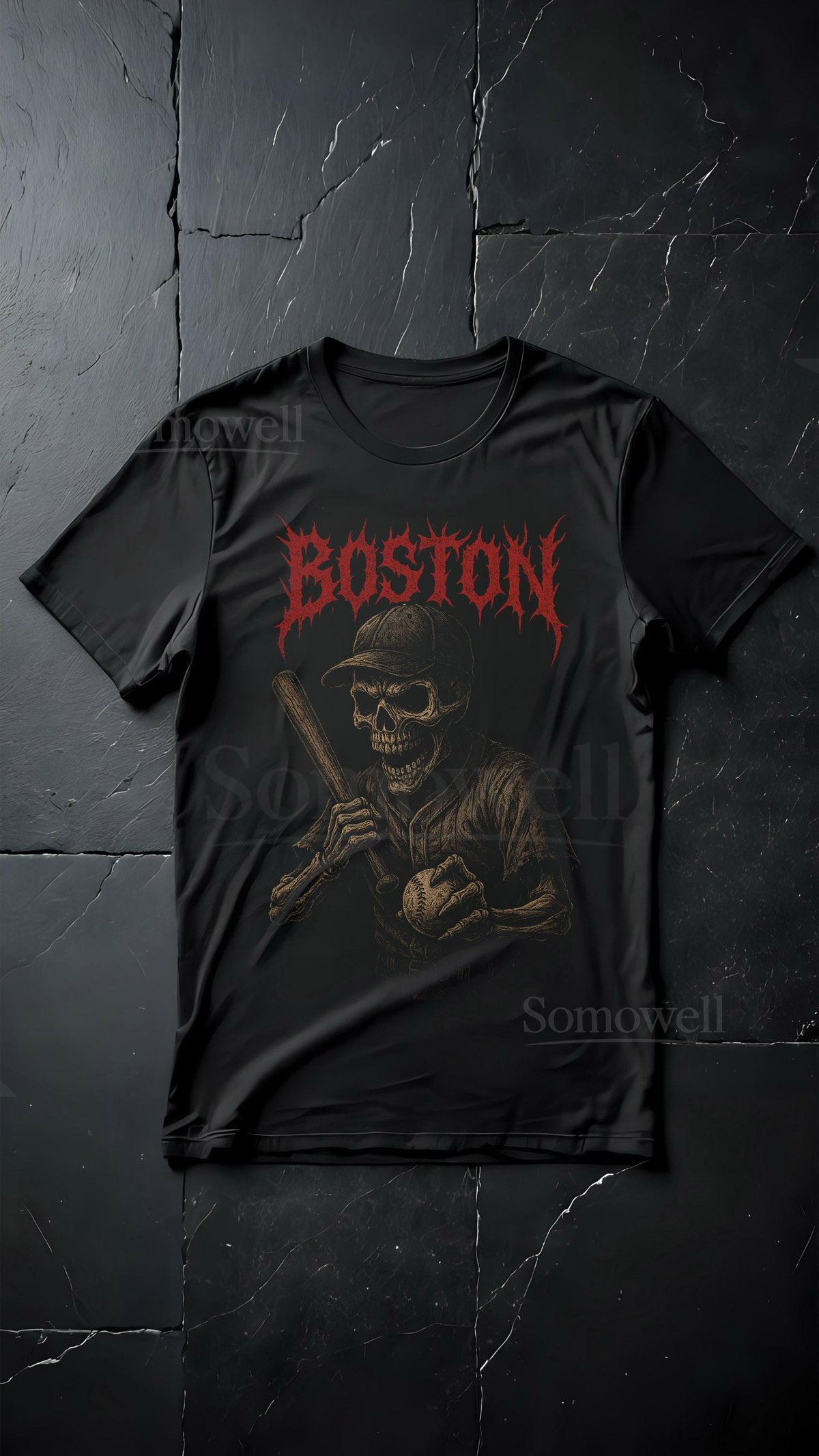 Boston Red Sox Metal Band T-Shirt Unisex Vintage Baseball Tee_201
