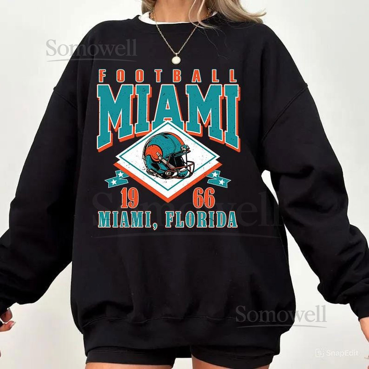 Vintage style Miami Football SweatshirtSunday Football Shirt 90s Style Sports Fan Sweater Unisex Cozy Crewneck Football shirt_711