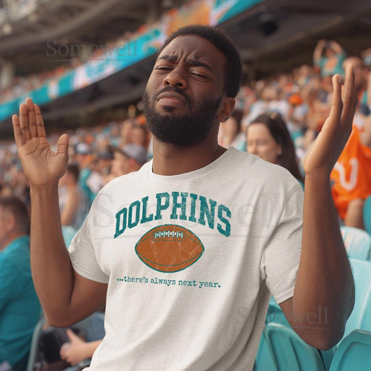 Miami Dolphins Fan T-Shirt Funny Football Tee - quotTheres Always Next Yearquot_415
