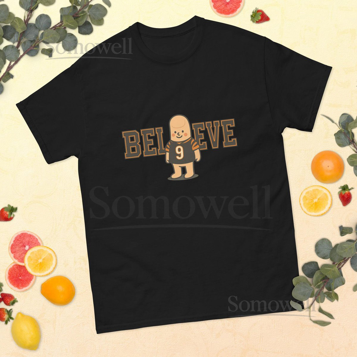 BELIEVE T-Shirt Cincinnati Football Big Toe Jersey 9 Shirt Funny Varsity Style Fan Tee Game Day Bengals Inspired Top_194