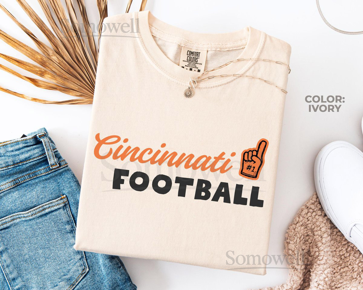 Trendy Cincinnati Football Shirt Comfort Colors Bengals Shirt Cincinnati Football Crewneck TeeBengals Game Day TeeBengals Football Shirt_875