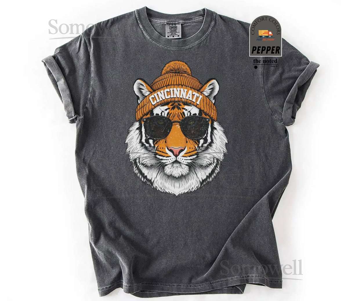 Comfort Colors Cincinnati Football Vintage Style Shirt Retro Crewneck T-Shirt Classic Cincinnati Fan Tee Football Game Day Gift_590