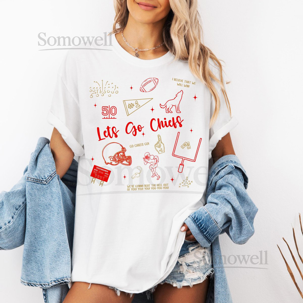Kansas City Football Doodle T-Shirt Kansas City Chiefs Shirt Lets Go Chiefs Cropped Shirt NFL Shirt Chiefs Game Day Shirt Super Bowl_341