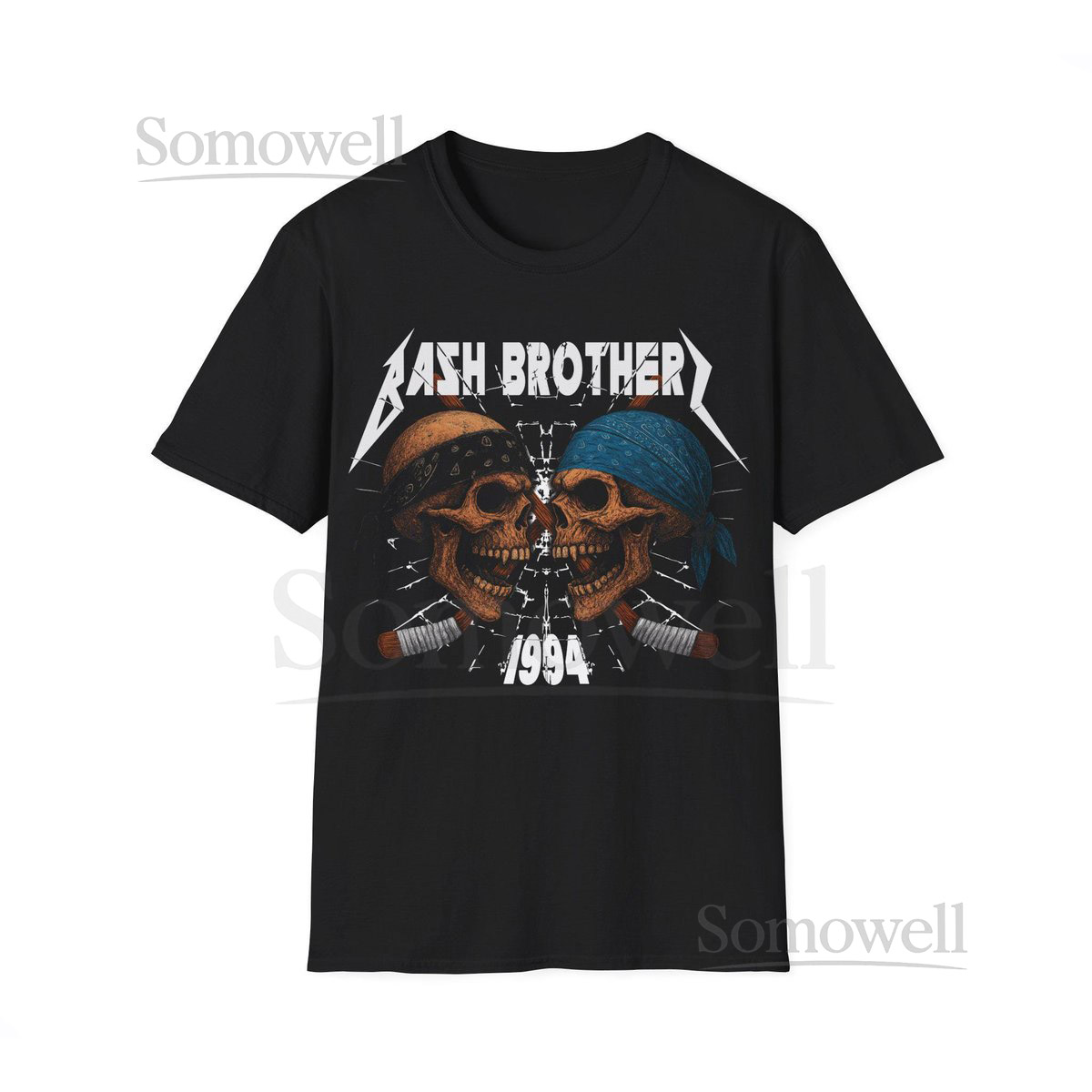 Mighty Ducks Bash Brothers T-Shirt 90s Movie Hockey Tee_291