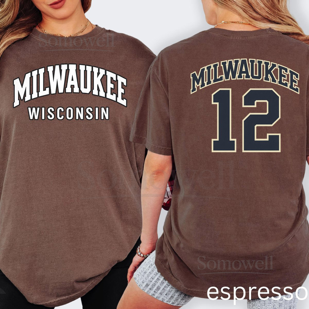 Milwaukee Baseball T-Shirt Comfort Colors Cotton Wisconsin 12 Graphic Tee_689
