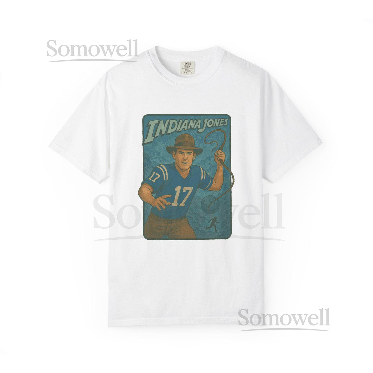 Indiana Jones Colts T-Shirt Daniel Jones Quarterba_437