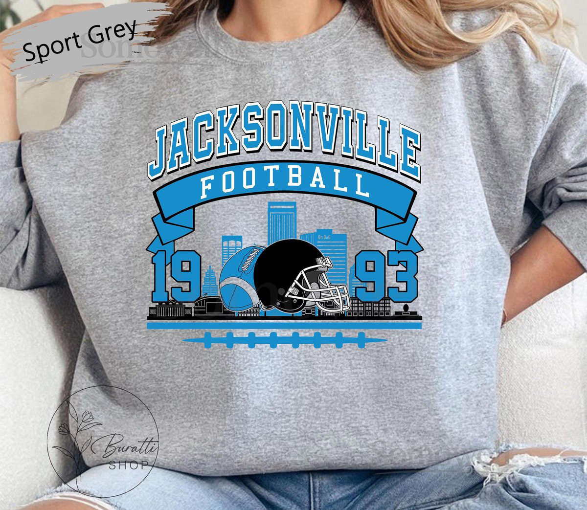 Vintage Jacksonville Football Sweatshirt Retro Vintage Jacksonville Football Gift Unisex Hoodie Sunday Football gift Mascot Game Da_1004