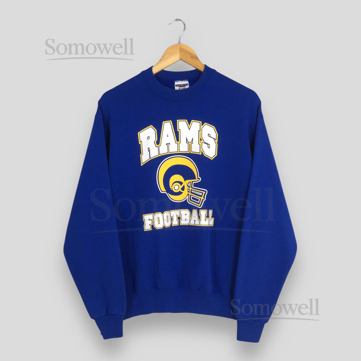 Vintage Los Angeles Rams Football NFL Sweatshirt Small Los Angeles Rams Printed Logo Jumper Los Angeles Rams Football Team Sweater Size S_145