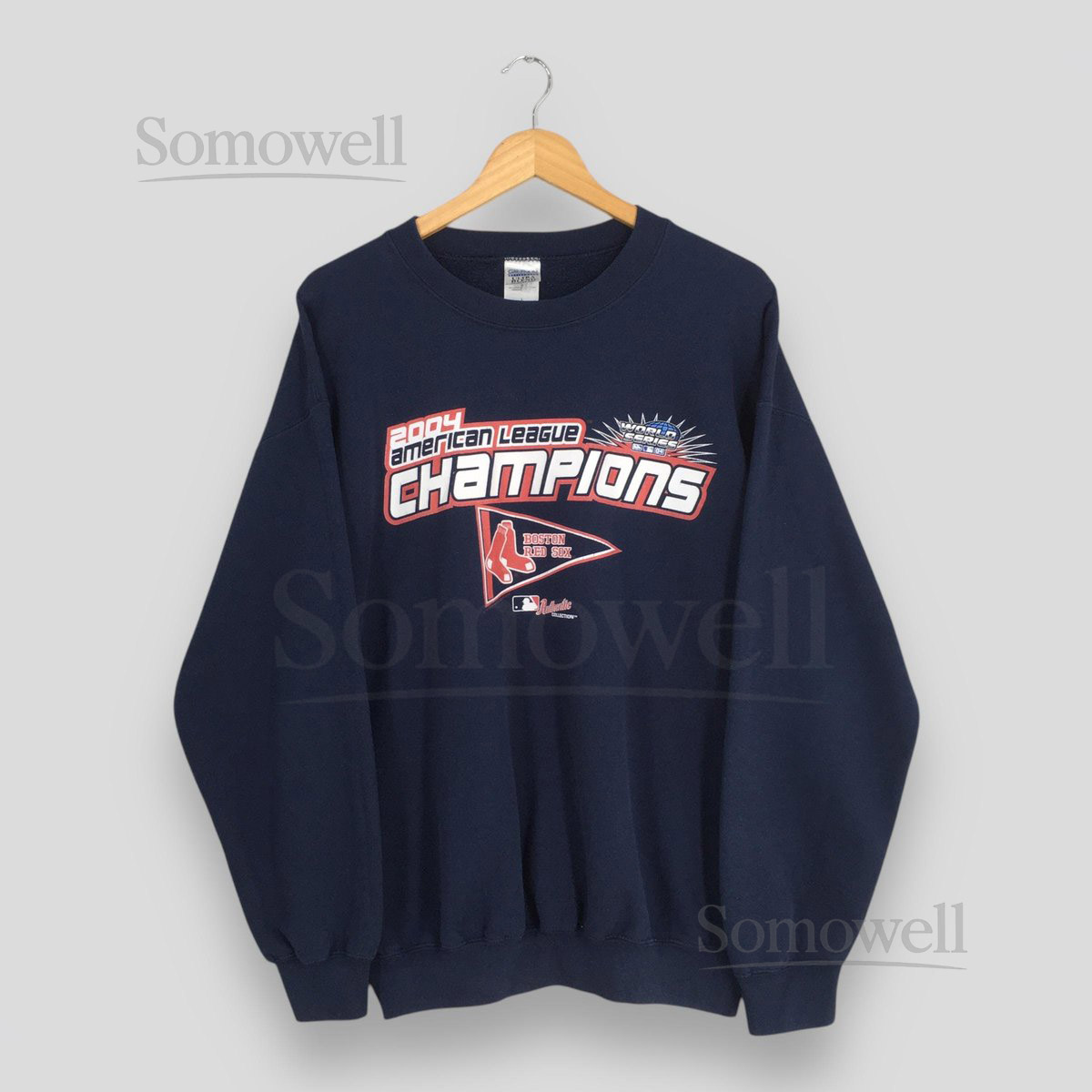 Vintage Boston Red Sox MLB Sweatshirt Large Boston Red Sox American League Champions Crewneck Boston Red Sox Major League Baseball Sweater L_671